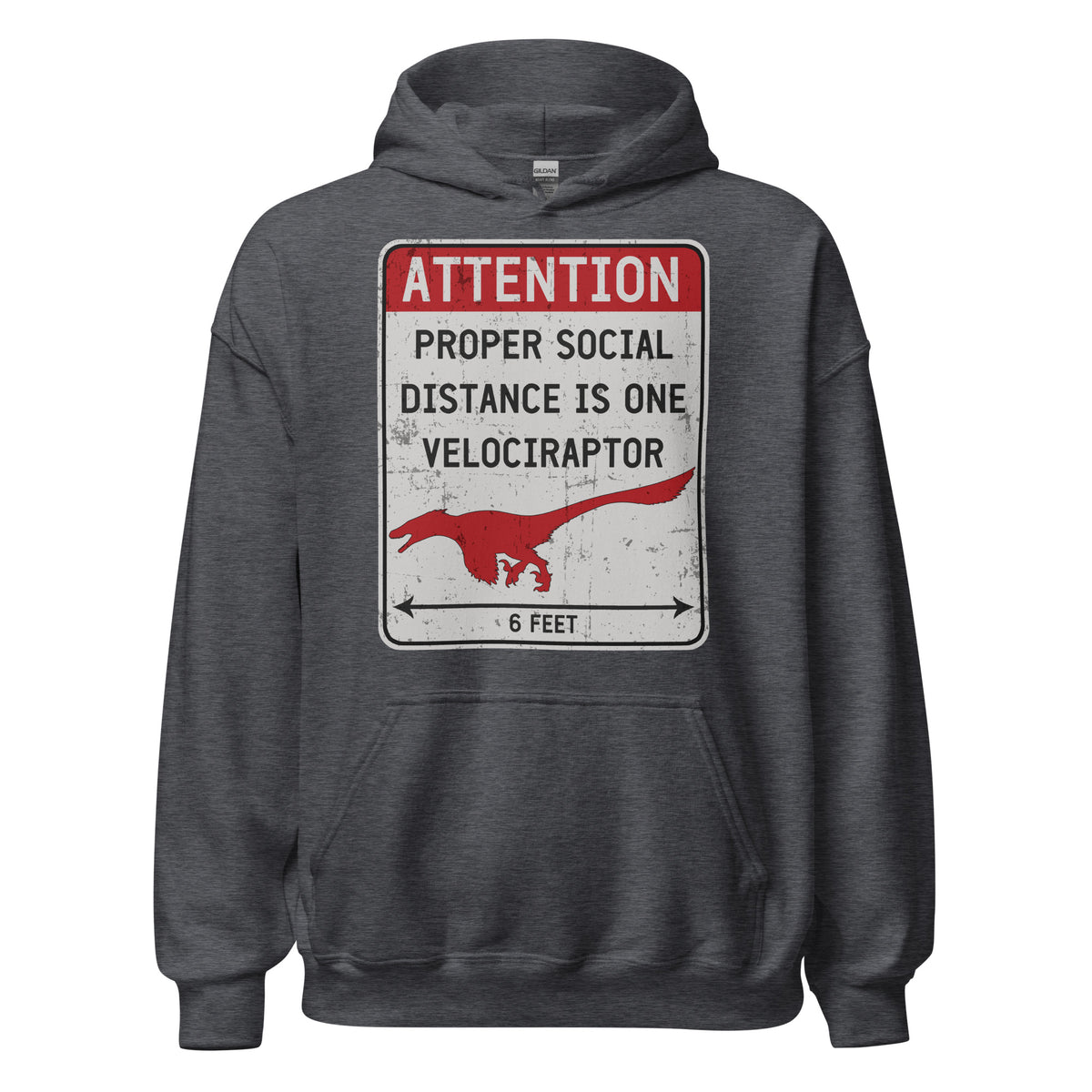 Social Distance Velociraptor • Hoodie