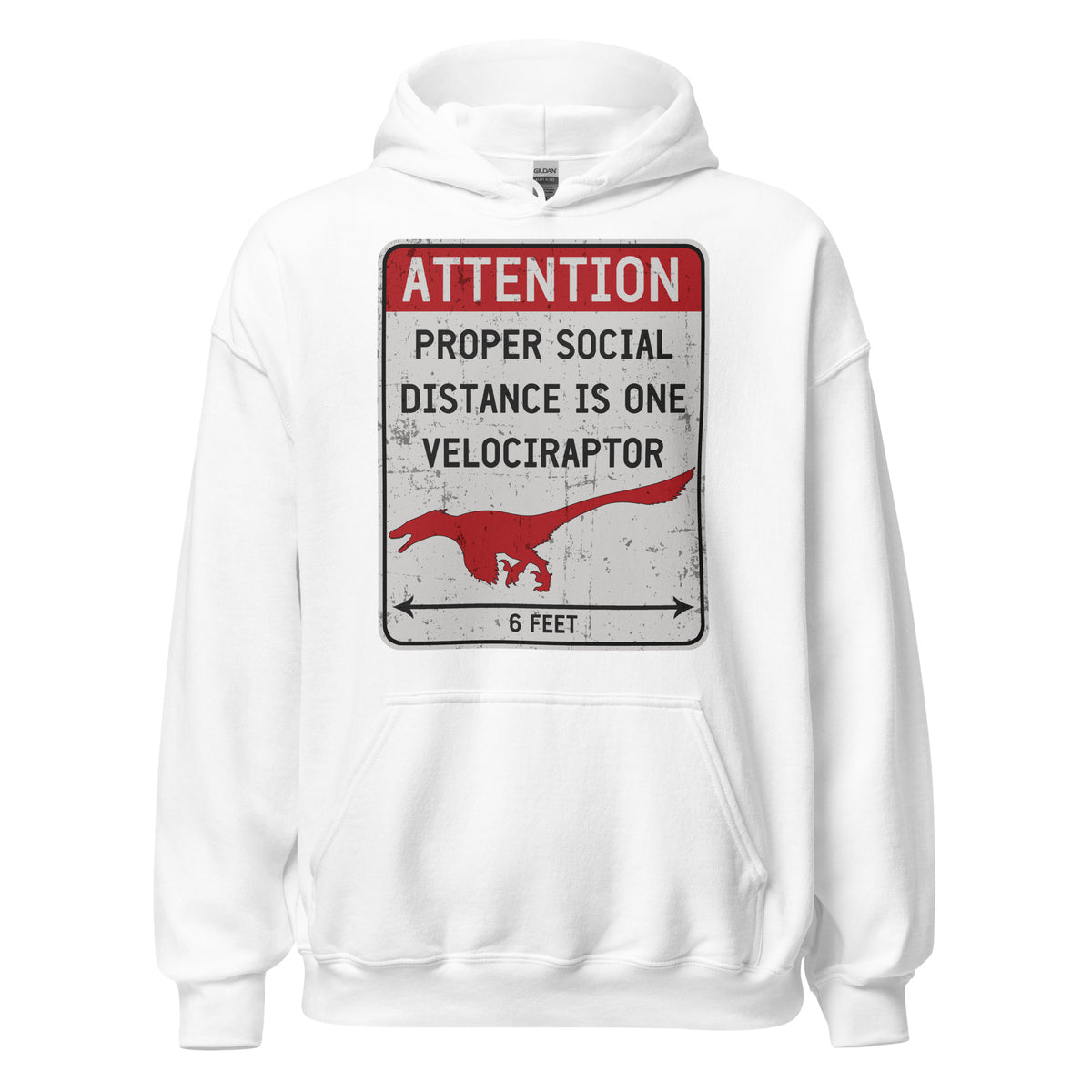 Social Distance Velociraptor • Hoodie